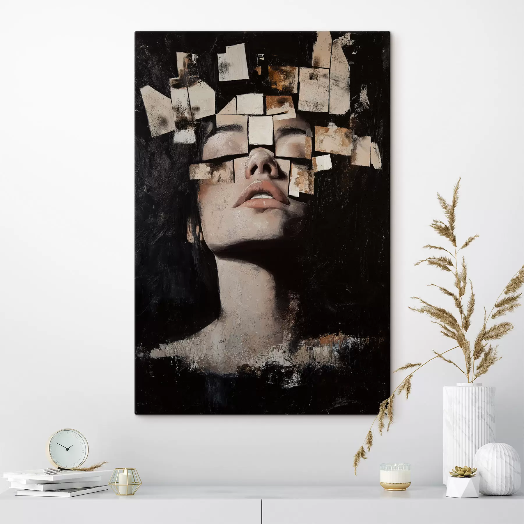 Tableau Visage abstrait s49282