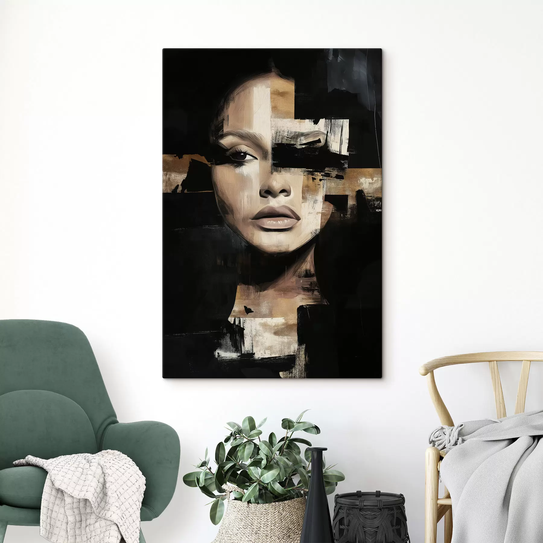 Tableau Visage abstrait s49283