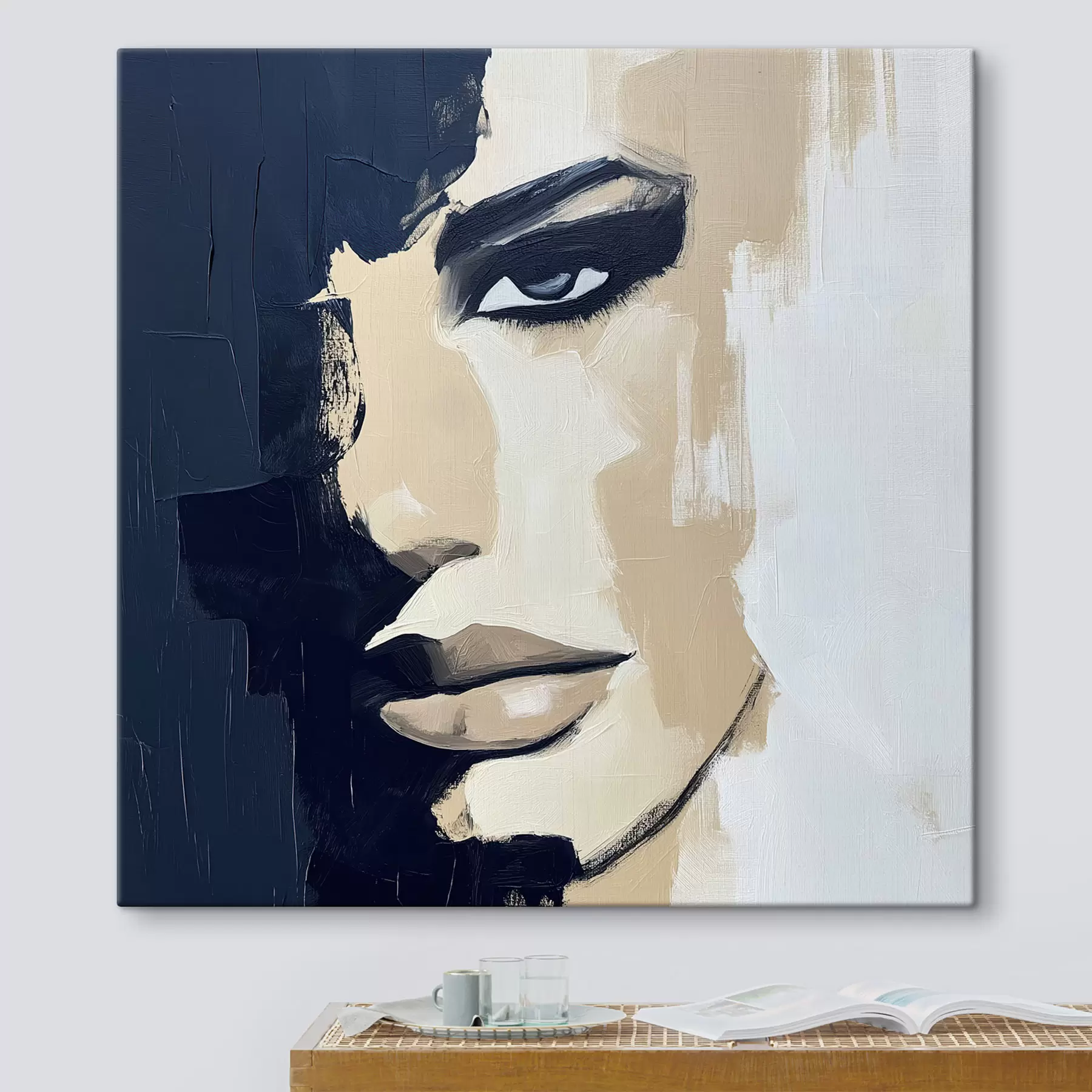 Tableau Visage abstrait s49284