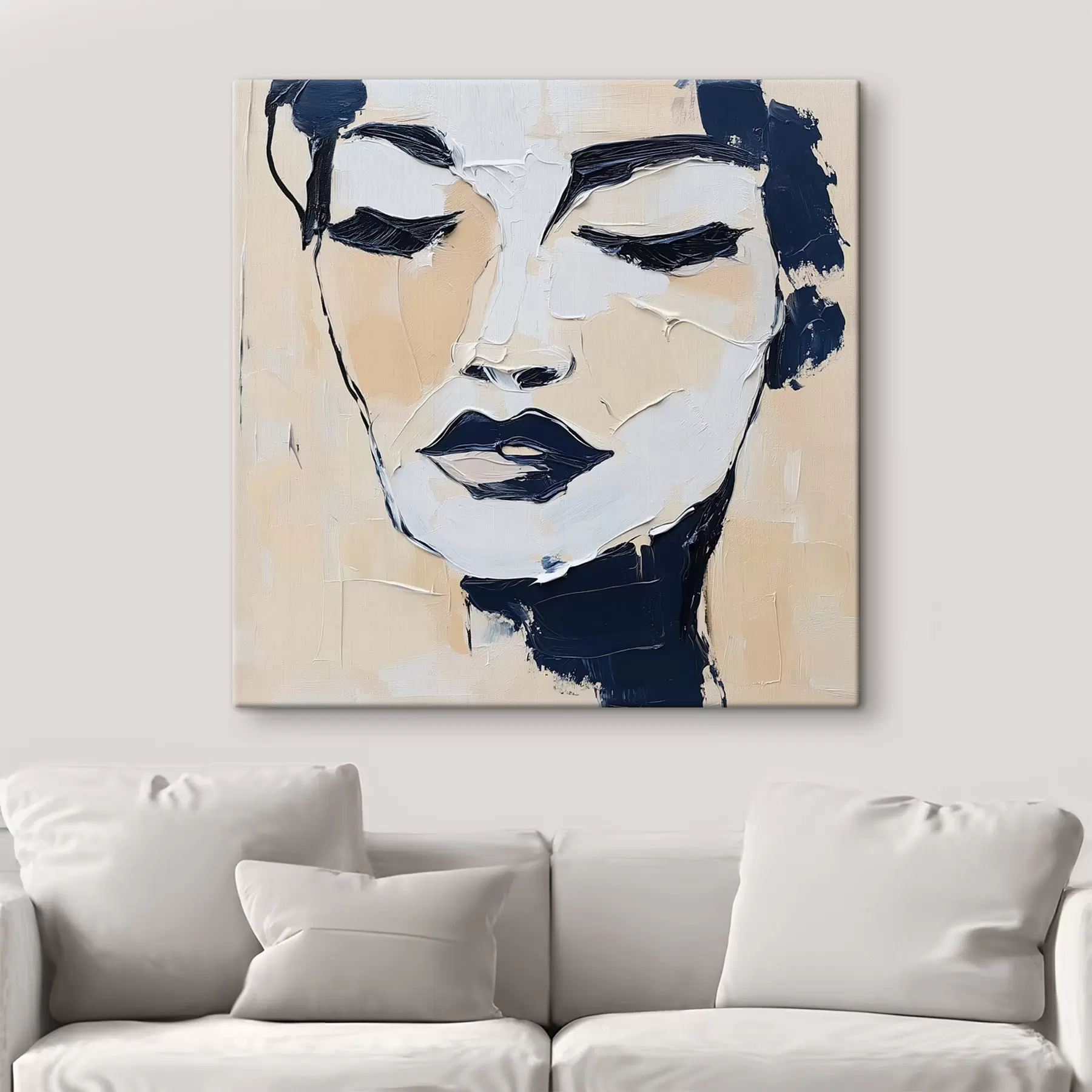 Tableau Visage abstrait s49285