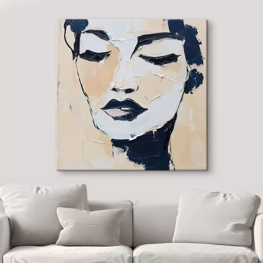 Tableau Visage abstrait s49285