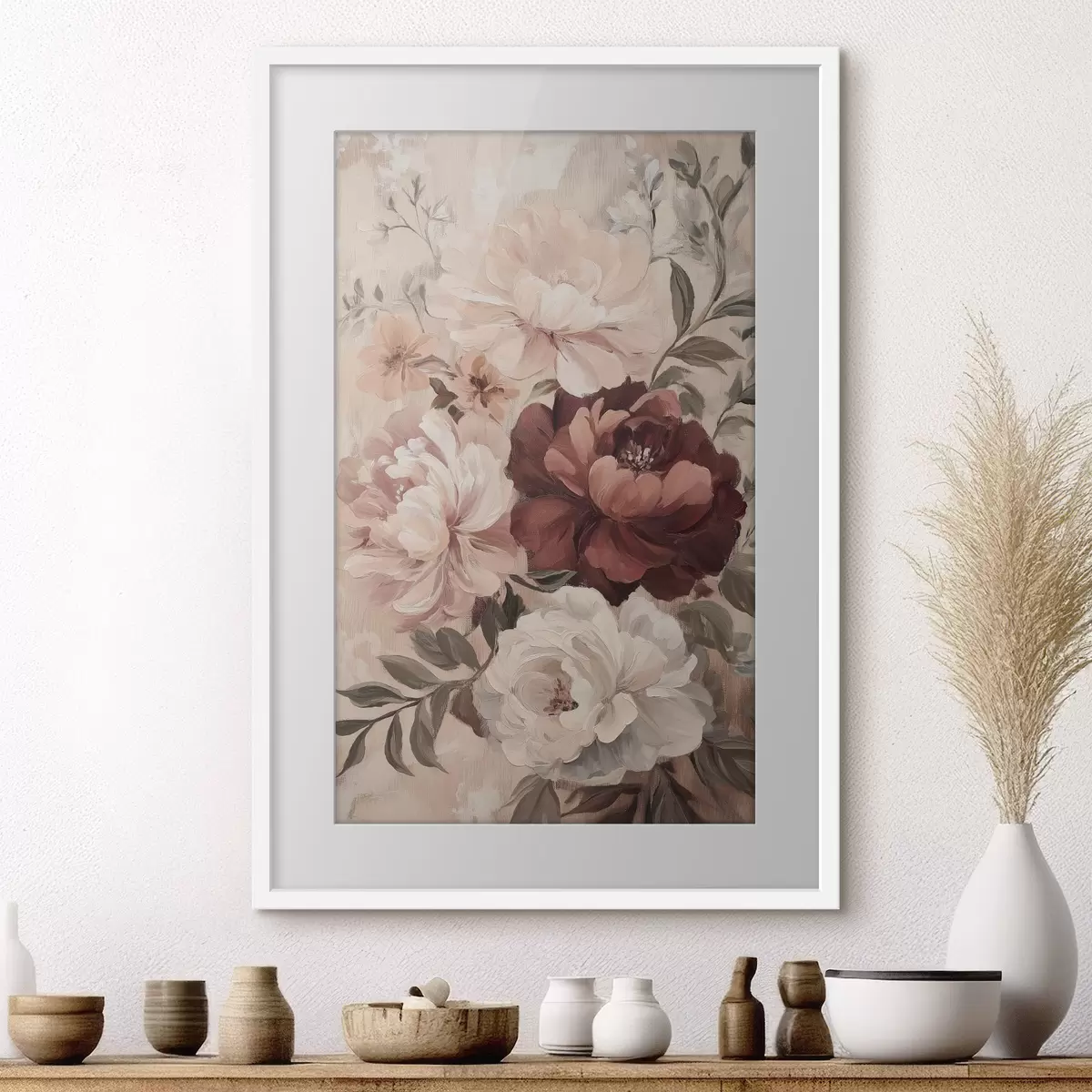 Poster Pivoines vintage f49256