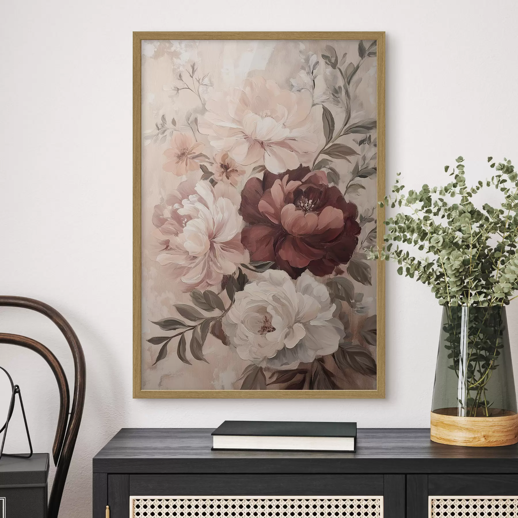 Papier peint Pivoines vintage f49256