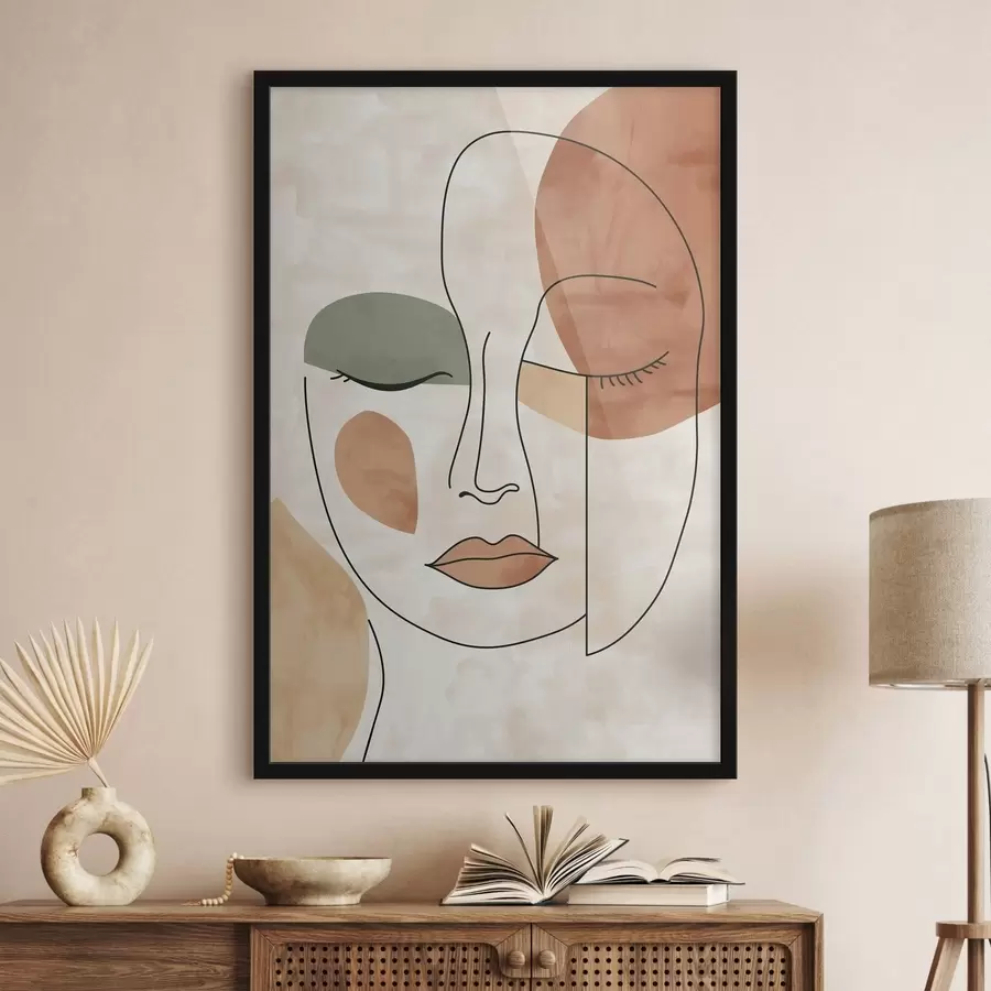 Papier peint Visage abstrait f49265
