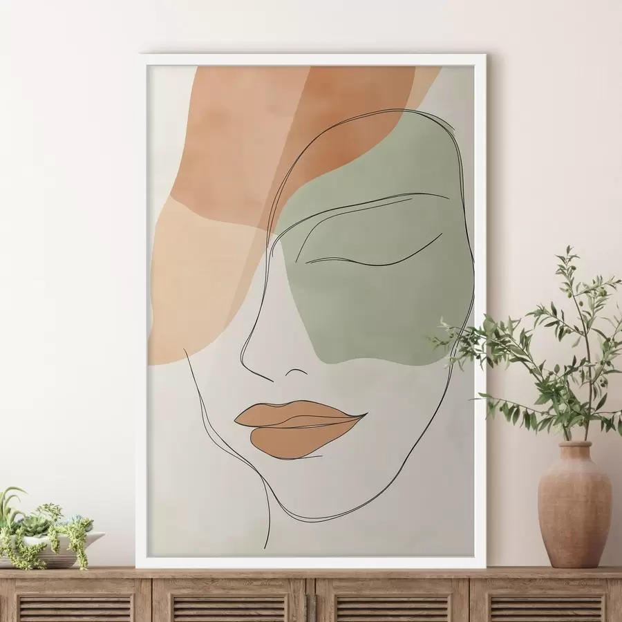 Papier peint Visage abstrait f49266