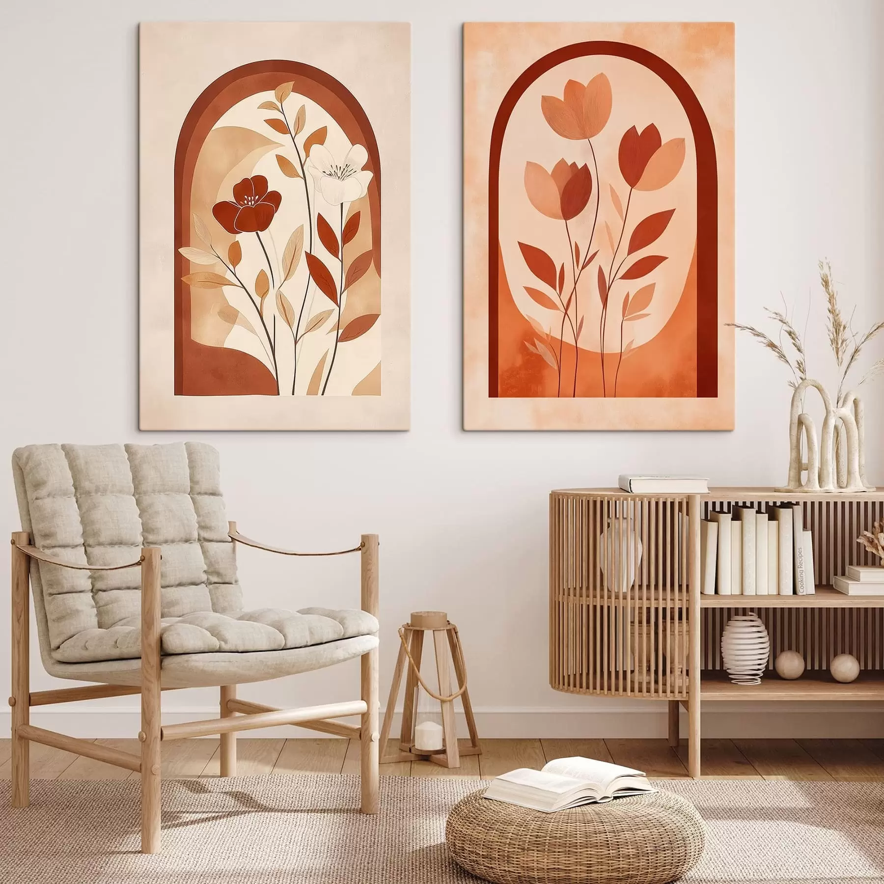 Tableau Fleurs abstraites m30491