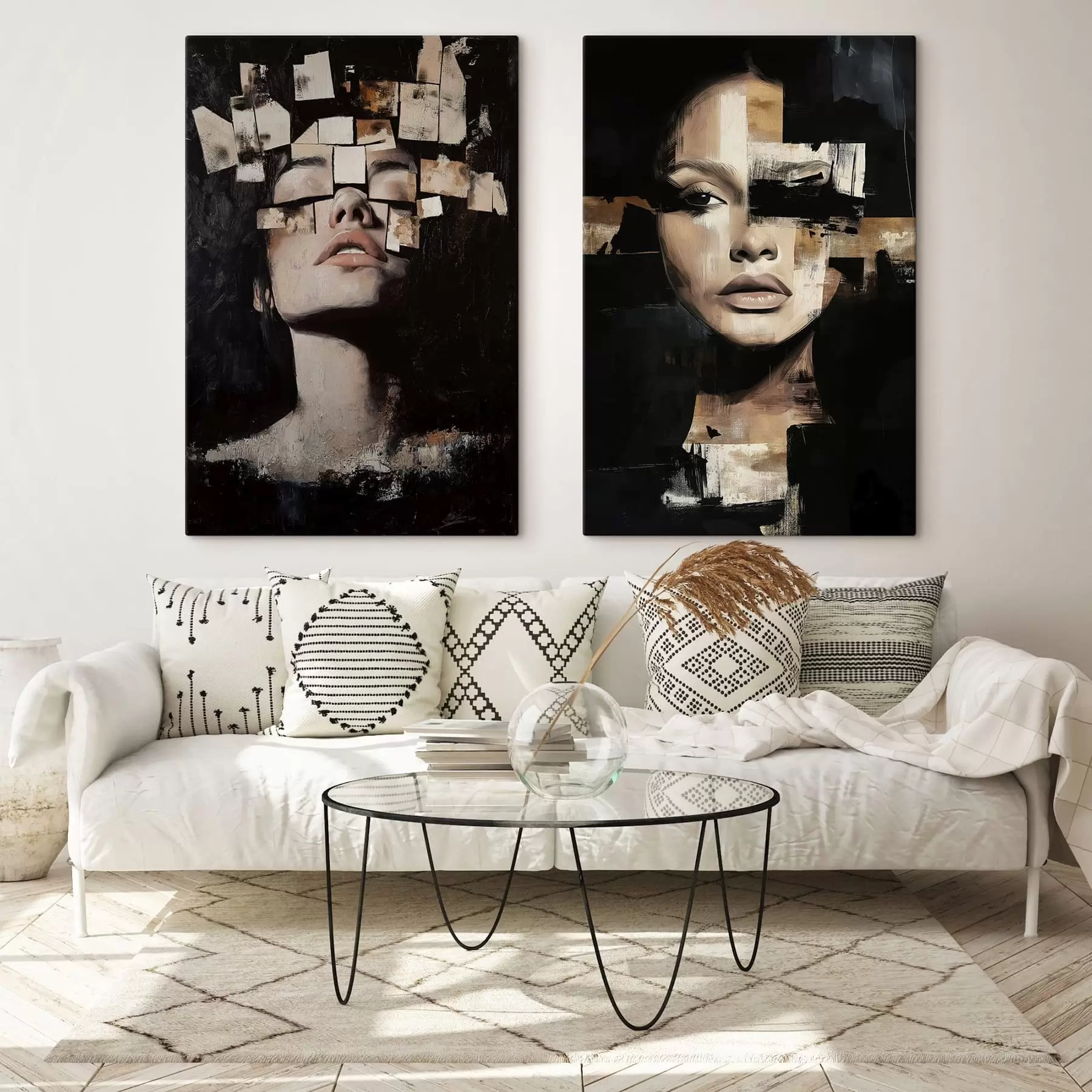 Tableau Visages abstraits m30498