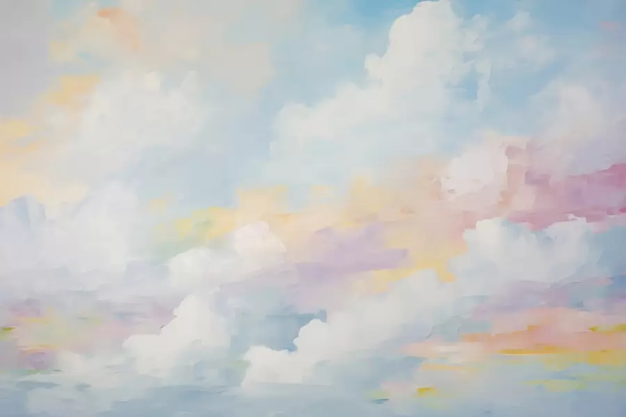 Papier peint Imitation abstraite d'un ciel dans la peinture w05637