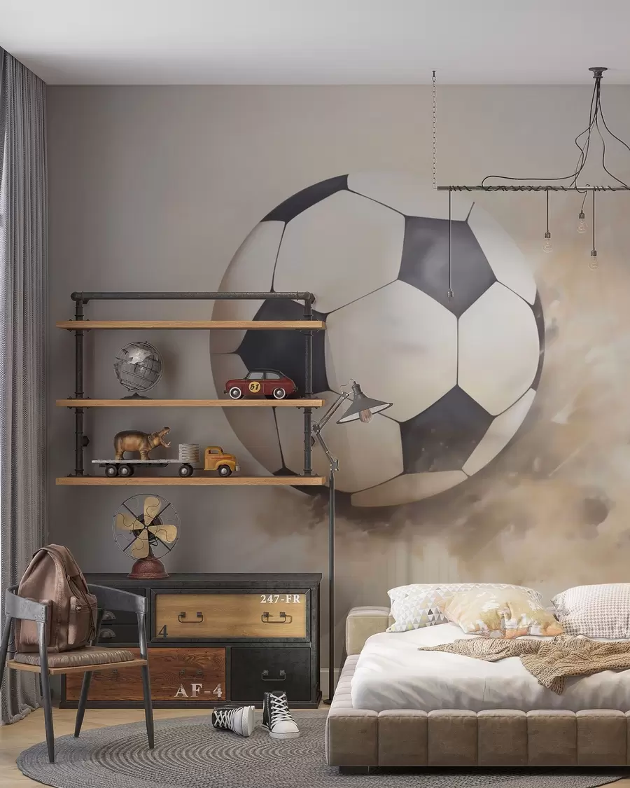 Papier peint Ballon en mouvement w05640