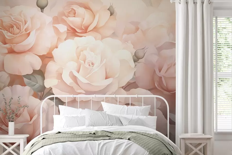 Papier peint Roses abstraites w05553