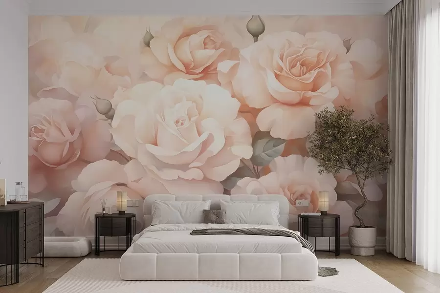 Papier peint Roses abstraites w05553