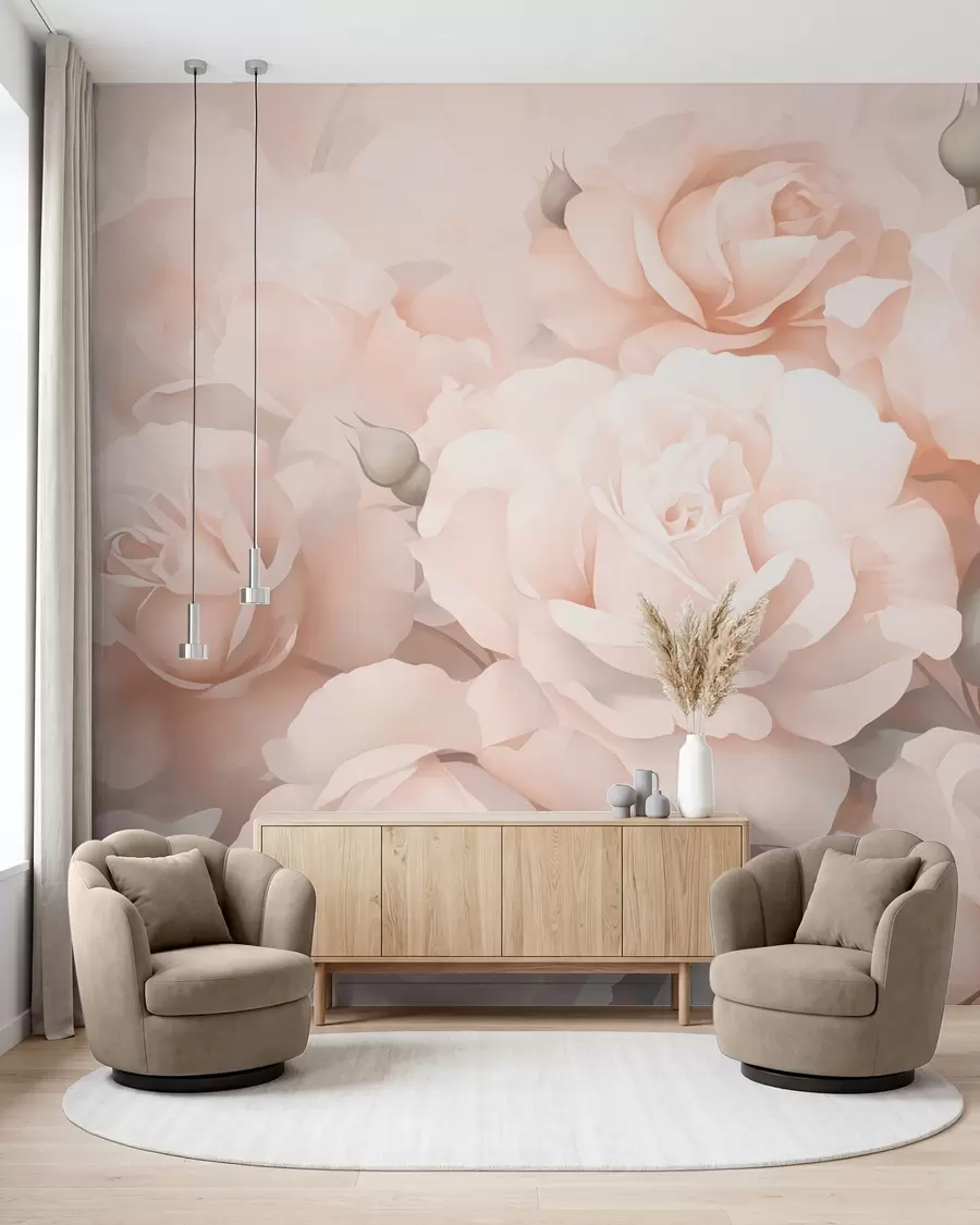 Papier peint Roses abstraites w05553
