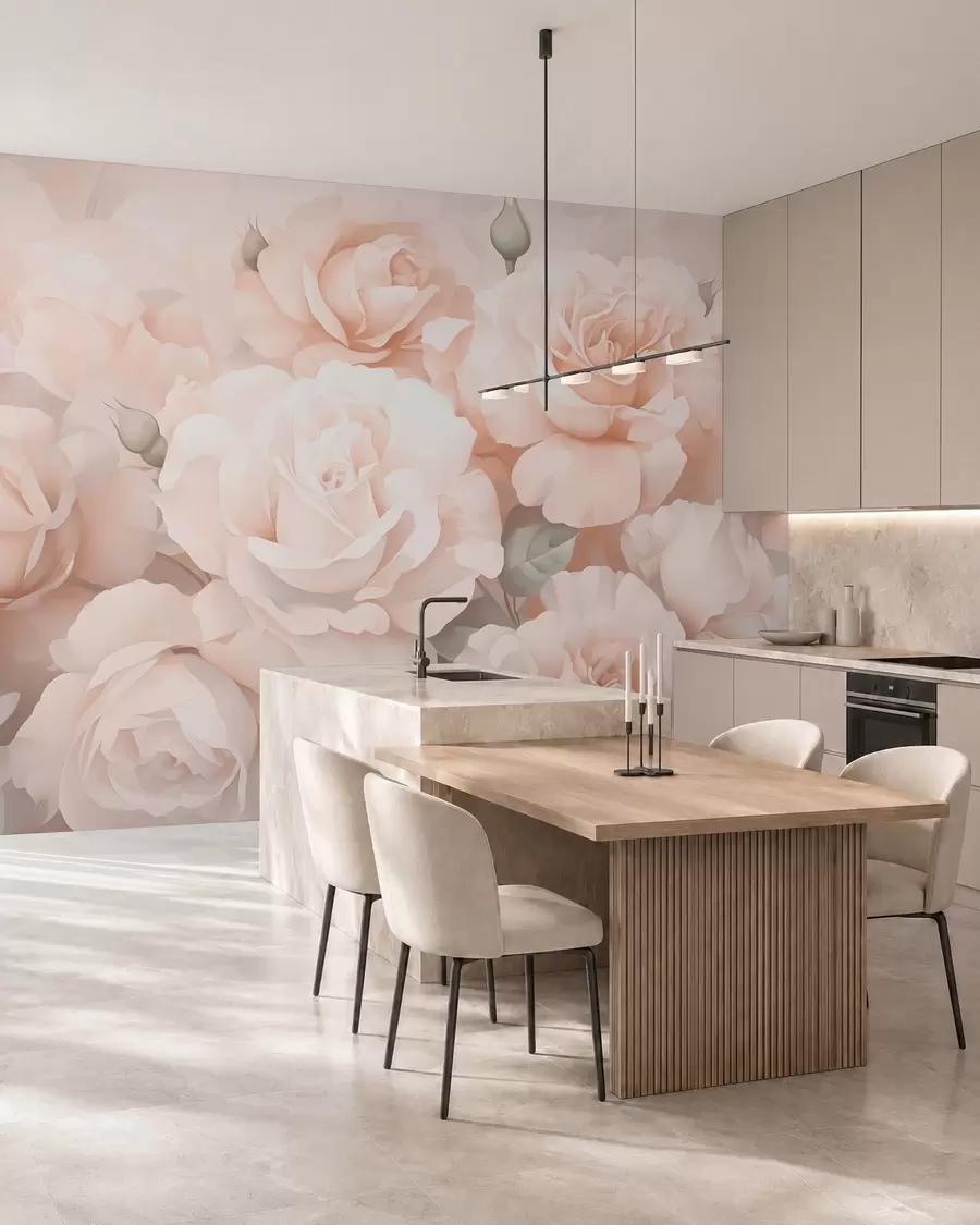 Papier peint Roses abstraites w05553