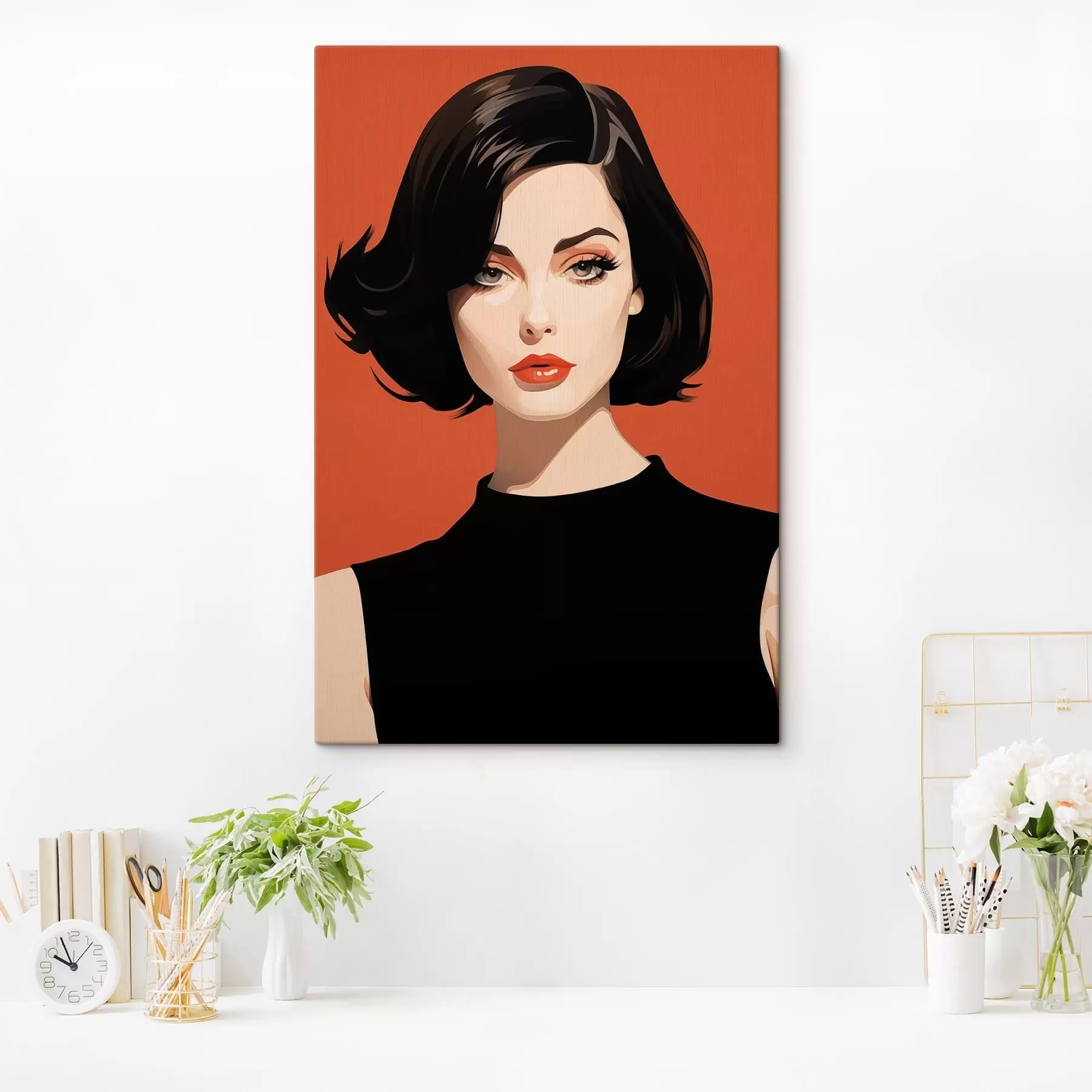 Tableau La Femme en noir s49302