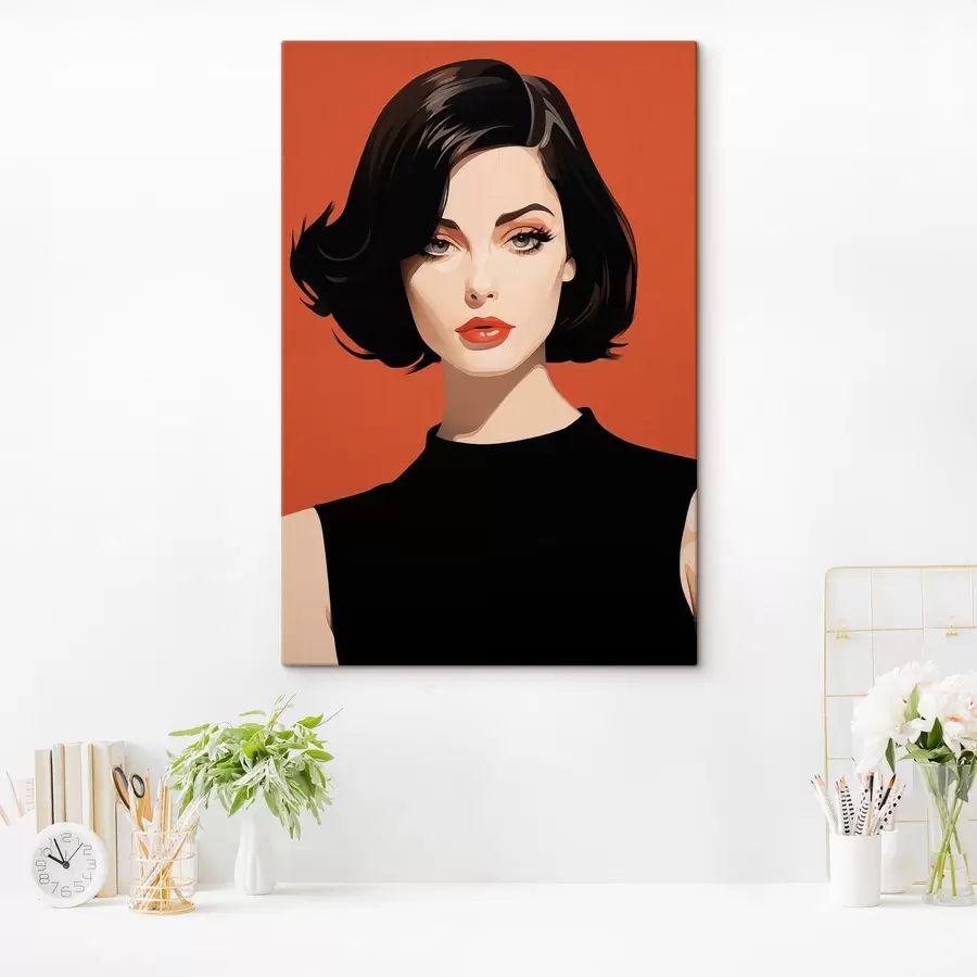 Tableau La Femme en noir s49302