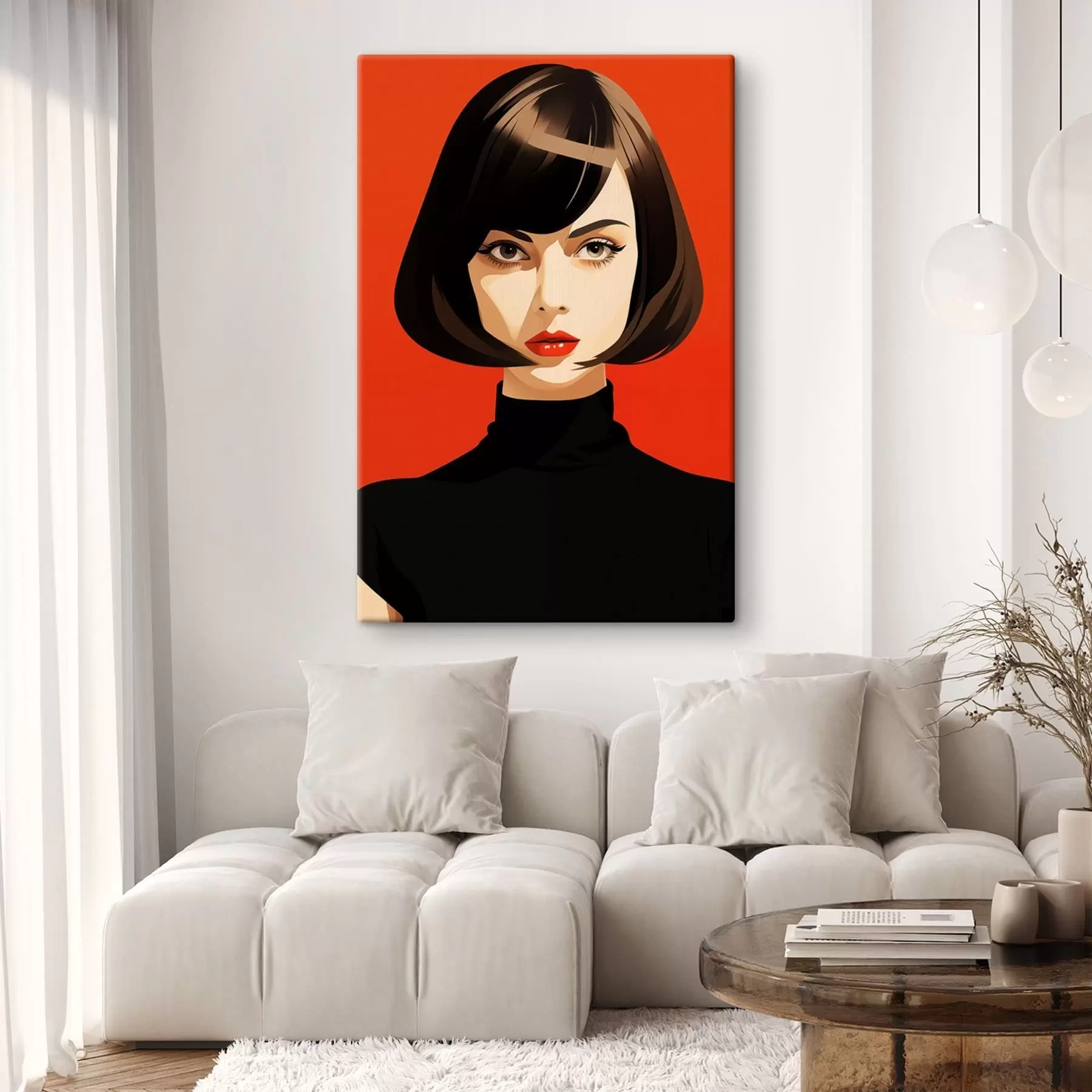 Tableau Portrait aux cheveux courts s49303