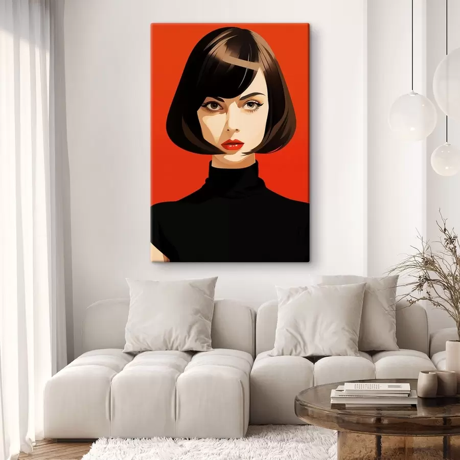 Tableau Portrait aux cheveux courts s49303
