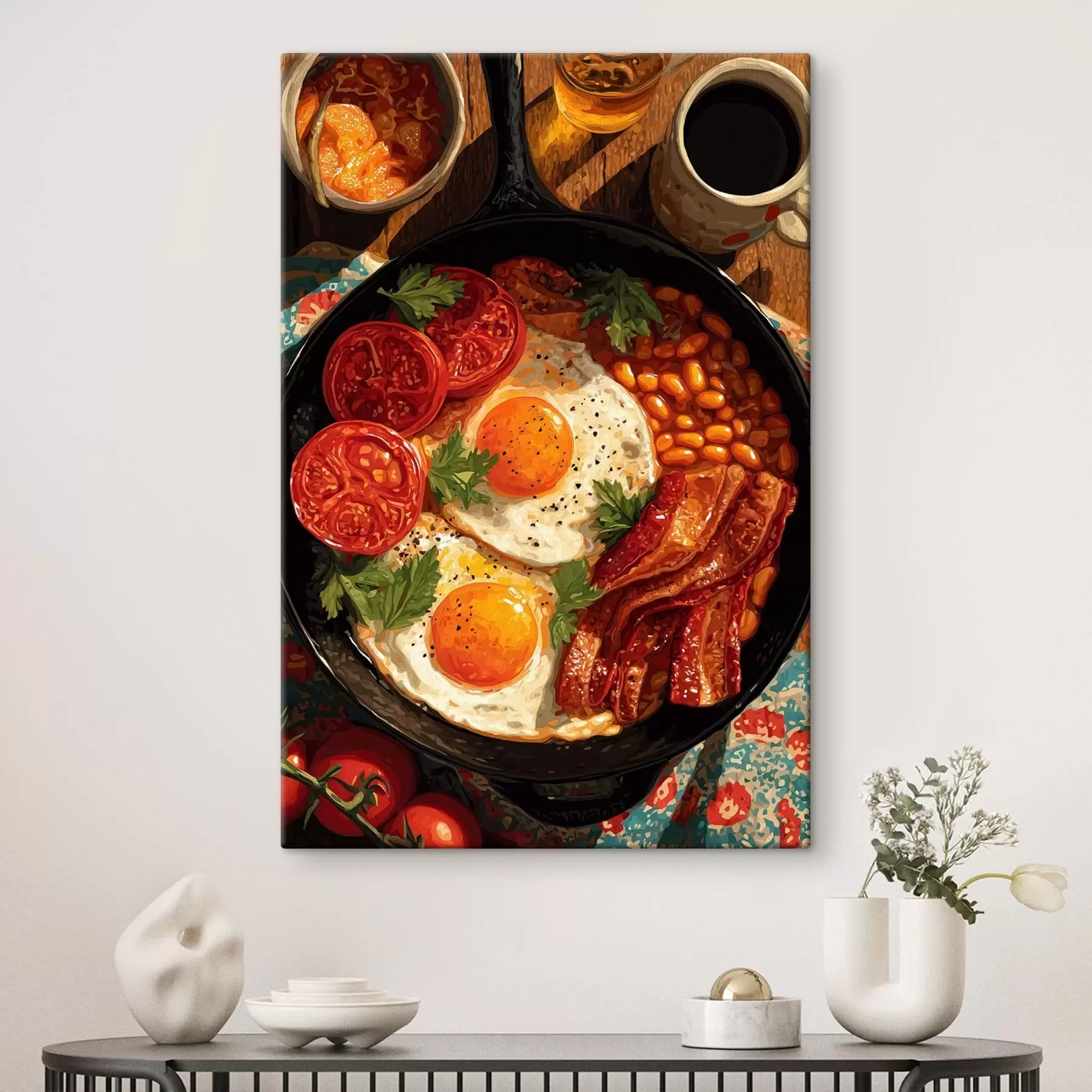 Tableau Poêlée du petit-déjeuner s49308