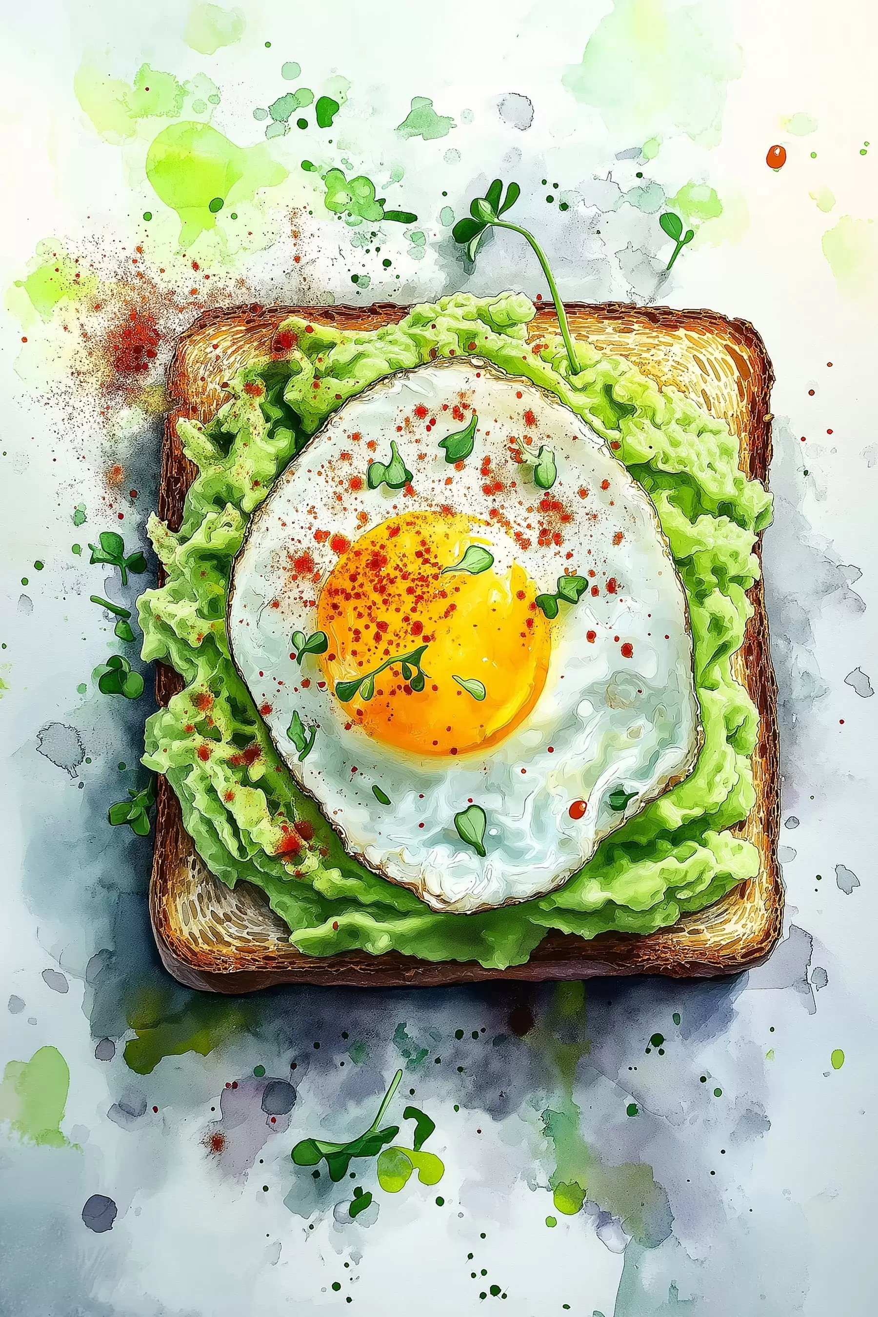 Tableau Toast aux œufs s49309