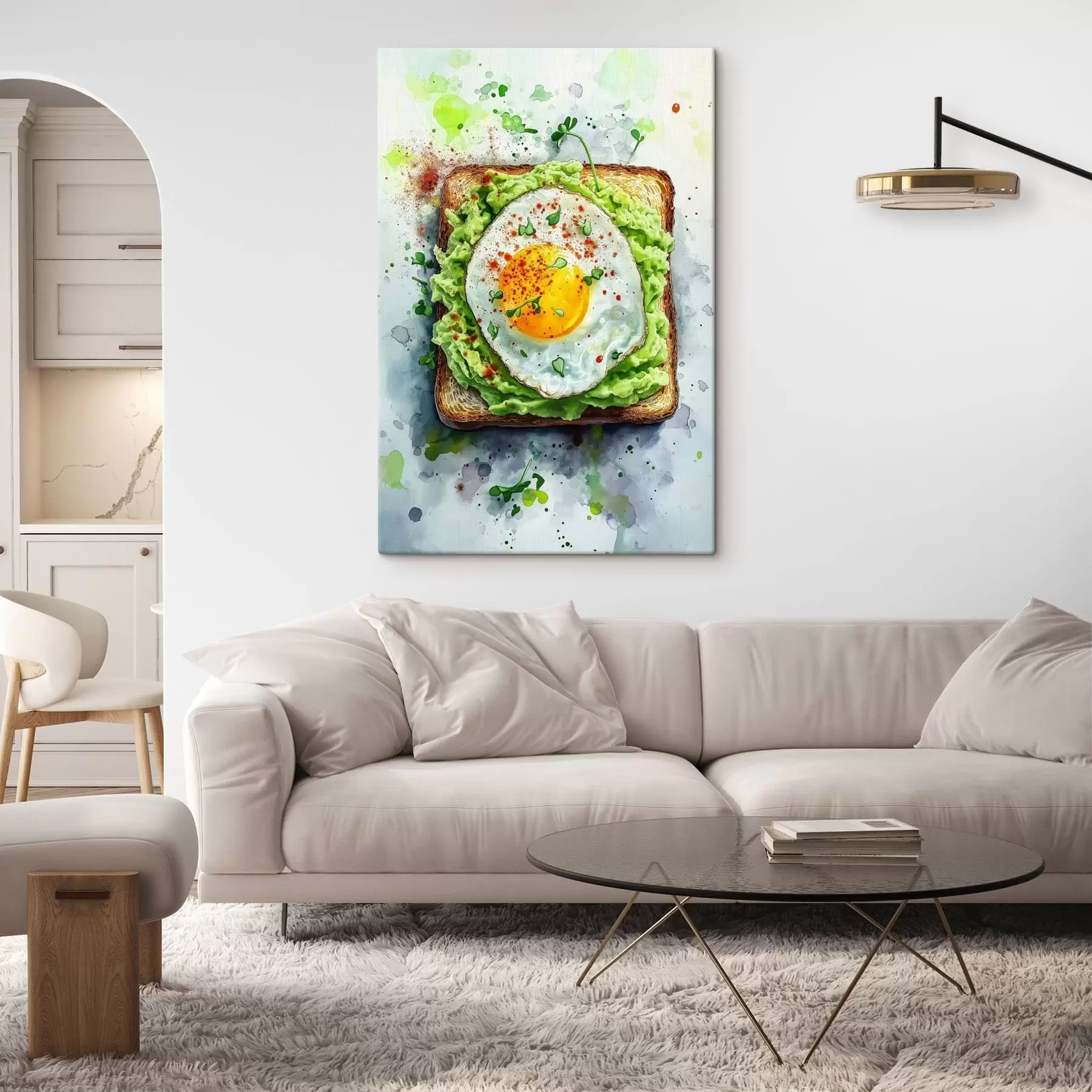 Tableau Toast aux œufs s49309