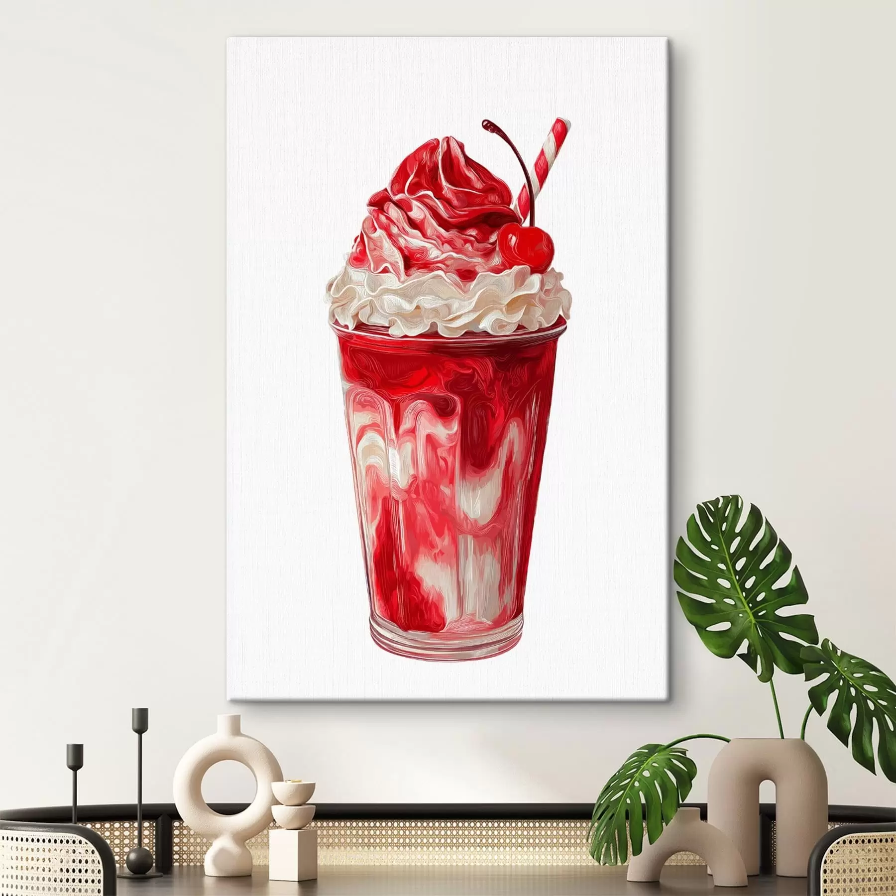 Tableau Milkshake à la cerise s49311