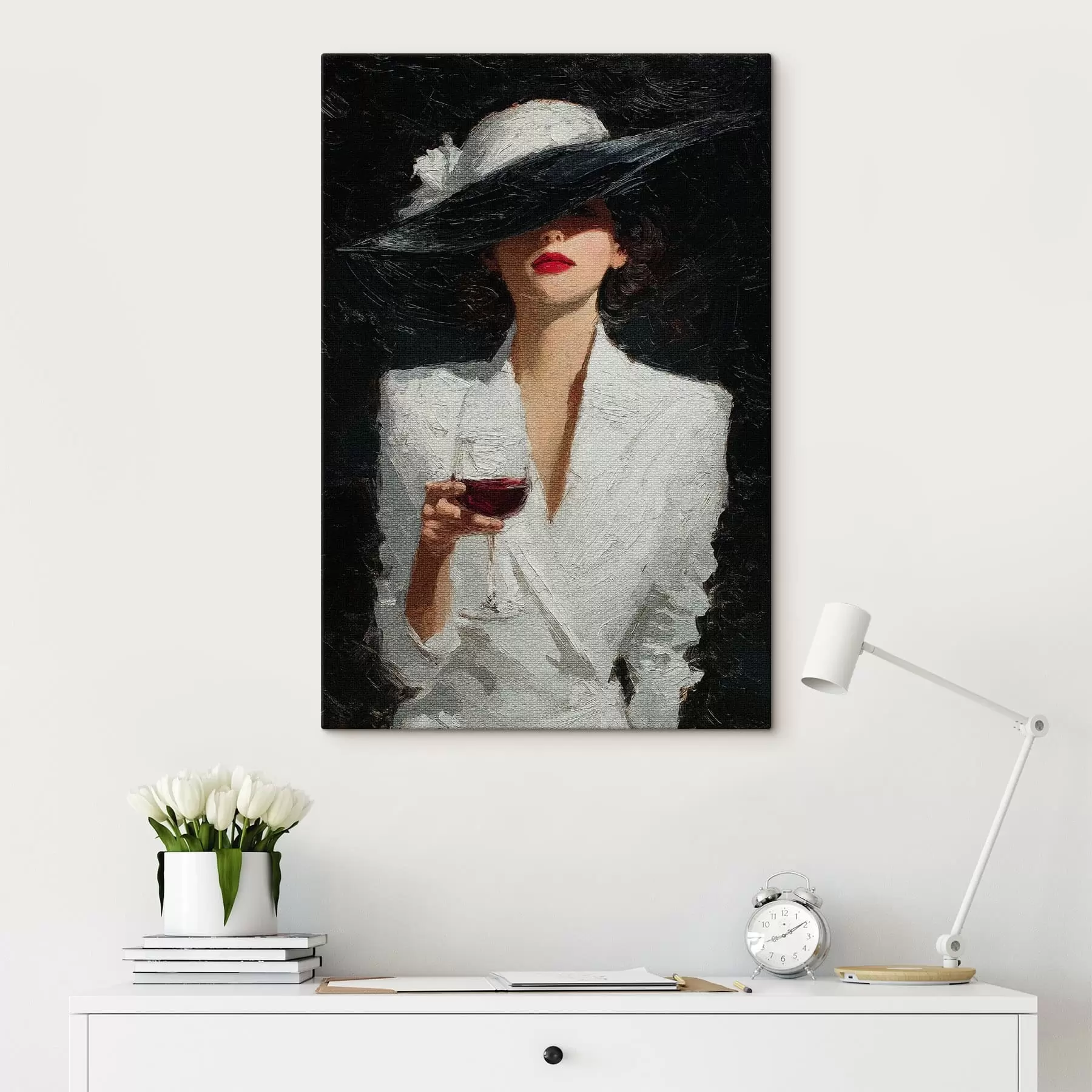 Tableau Verre du soir s49317