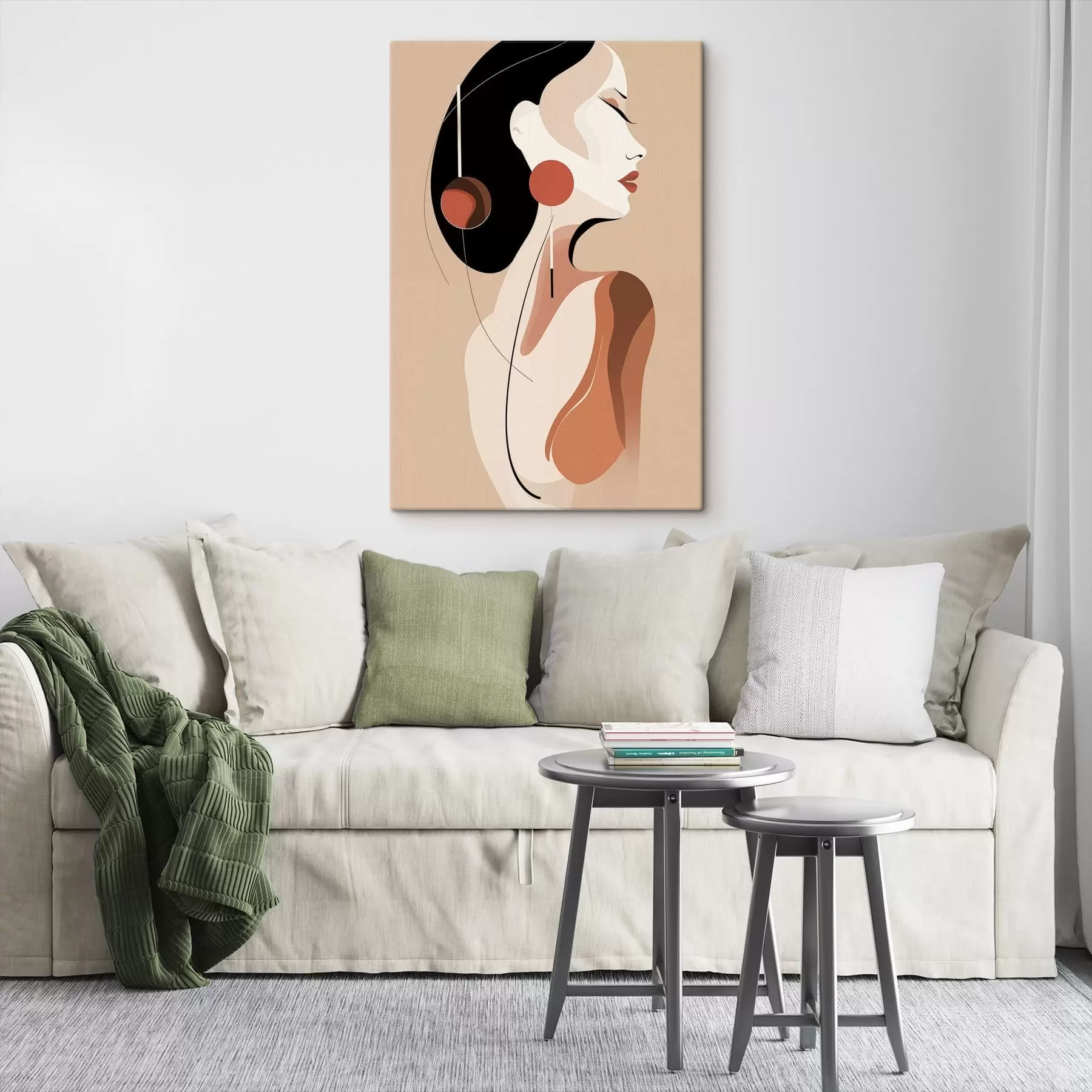 Tableau Muse en terre cuite s49324