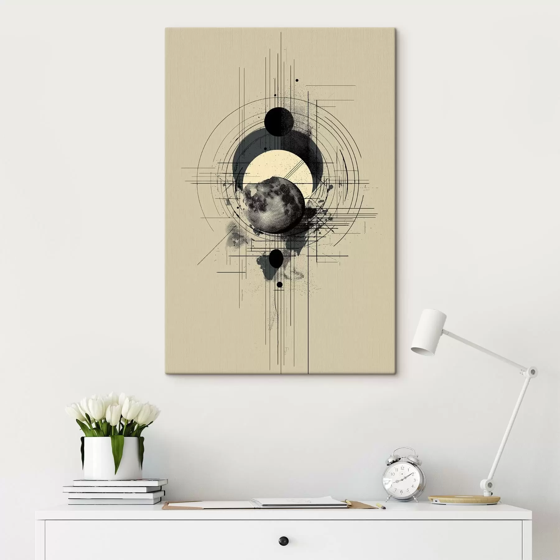 Tableau Géométrie lunaire s49332