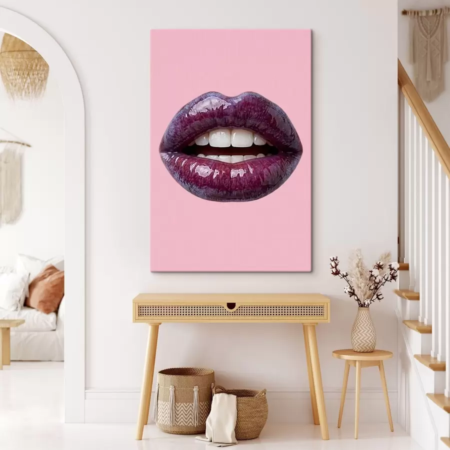 Tableau Lèvres prune veloutées s49337