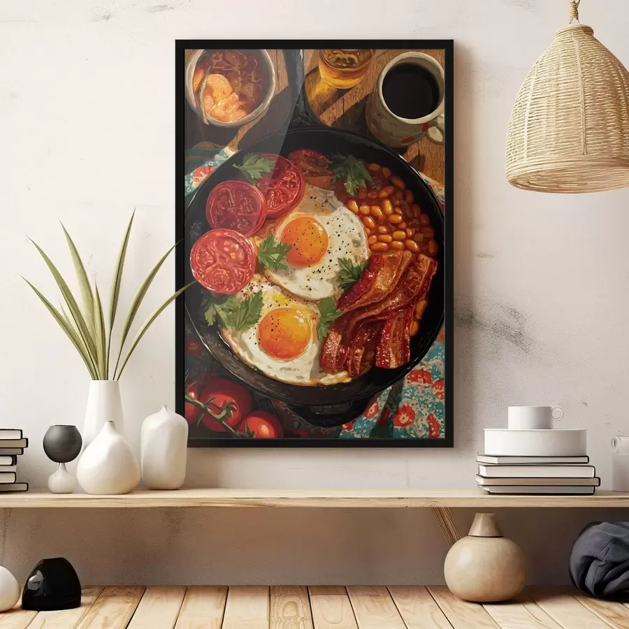 Papier peint Poêlée du petit-déjeuner f49308
