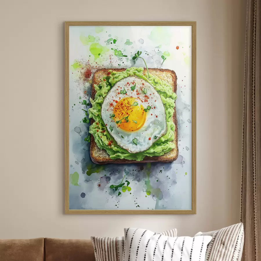 Papier peint Toast aux œufs f49309