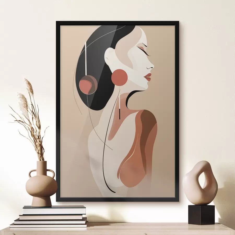 Papier peint Muse en terre cuite f49324