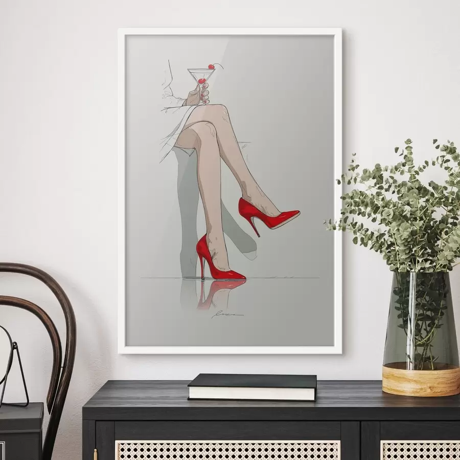 Papier peint Talons rouges et martini f49325