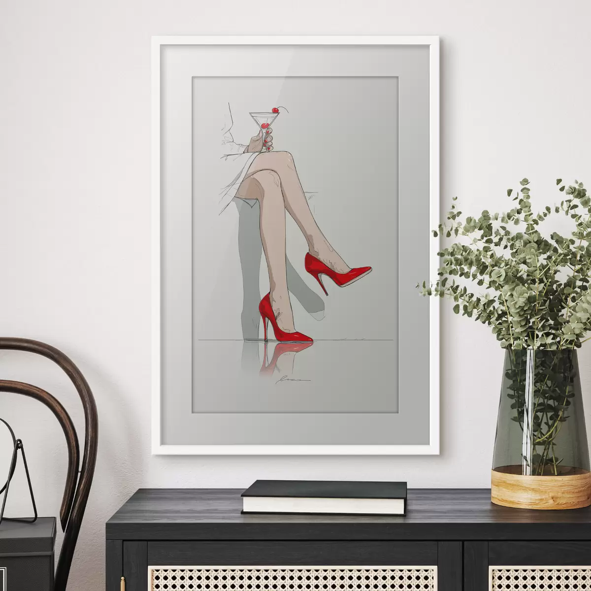 Poster Talons rouges et martini f49325
