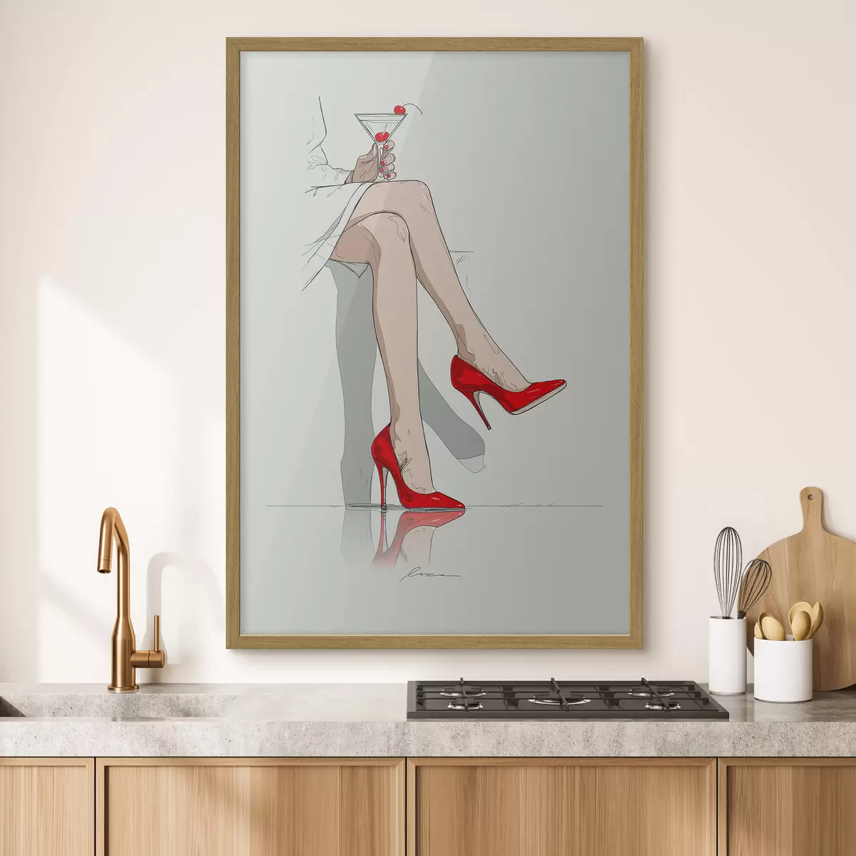 Poster Talons rouges et martini f49325