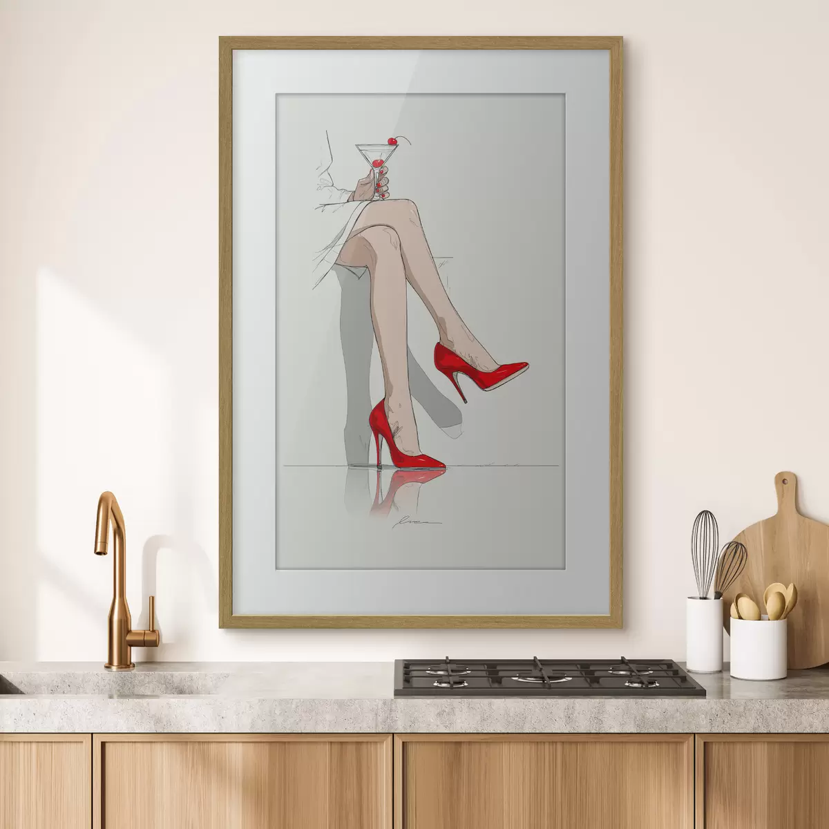 Poster Talons rouges et martini f49325