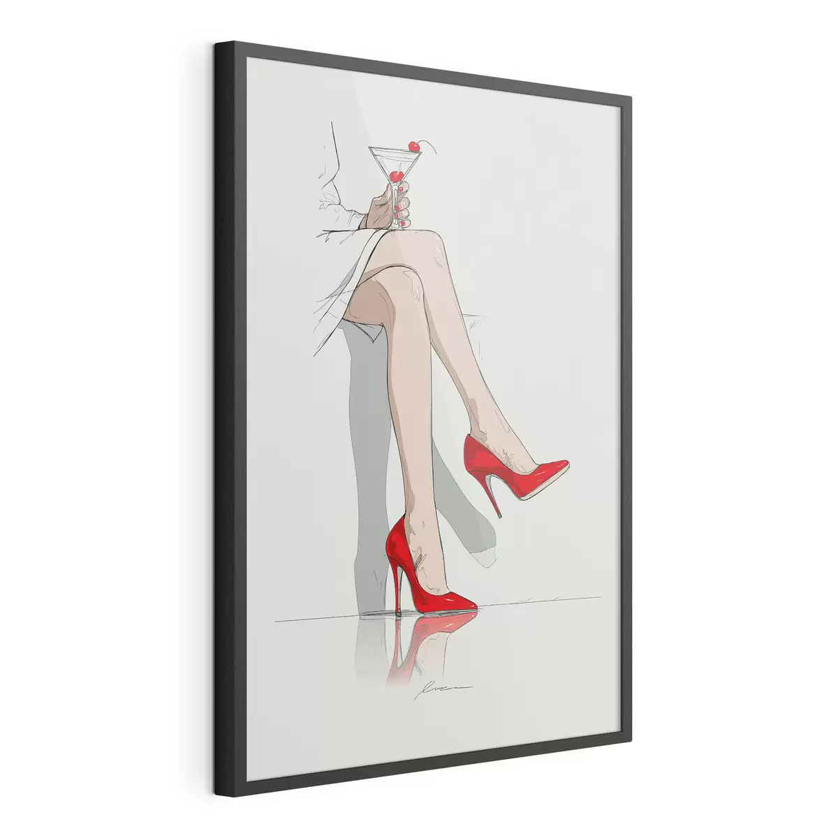 Poster Talons rouges et martini f49325