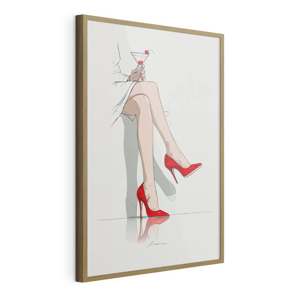 Poster Talons rouges et martini f49325