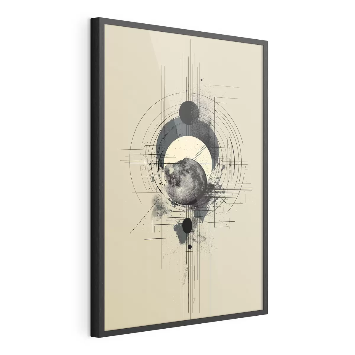 Poster Géométrie lunaire f49332