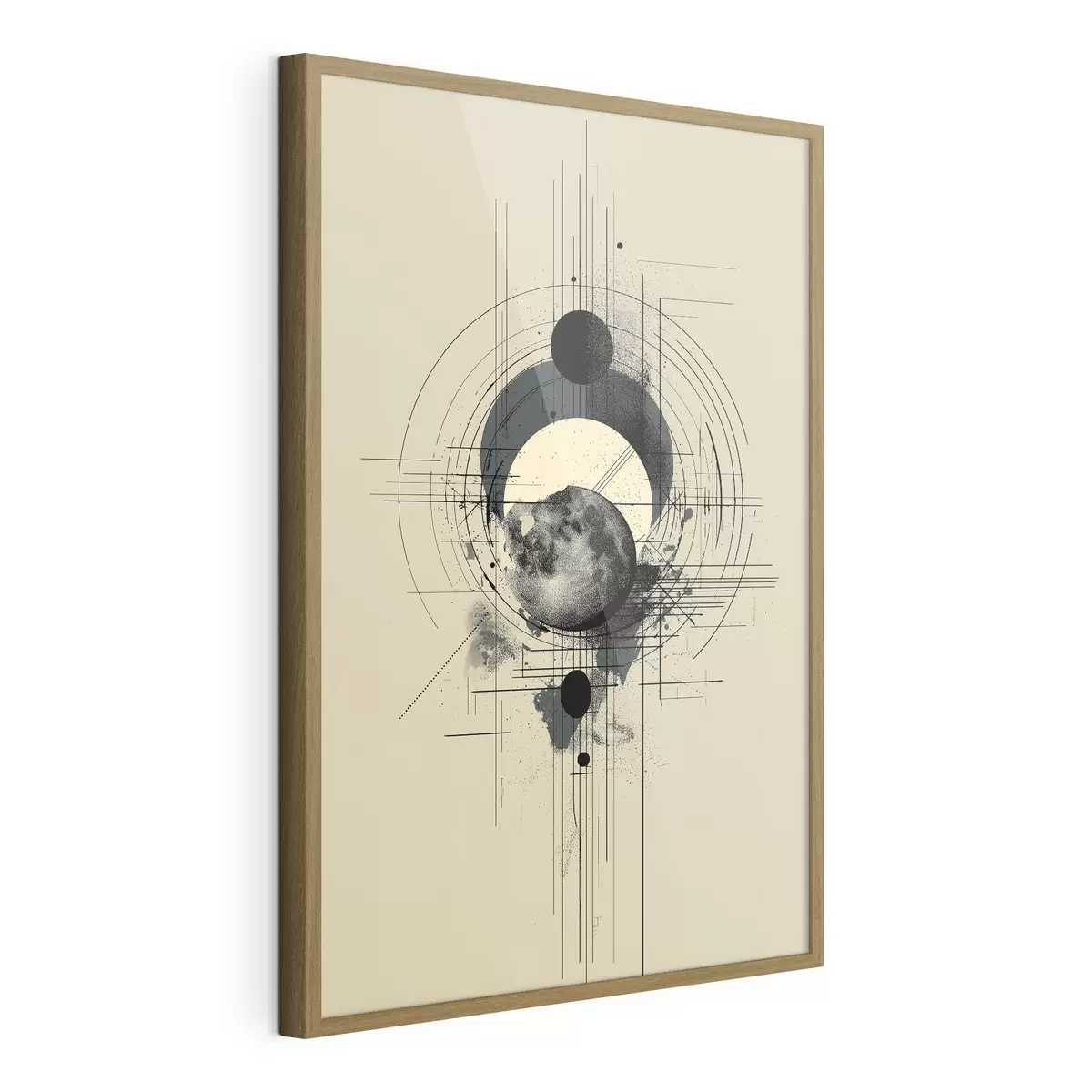 Poster Géométrie lunaire f49332