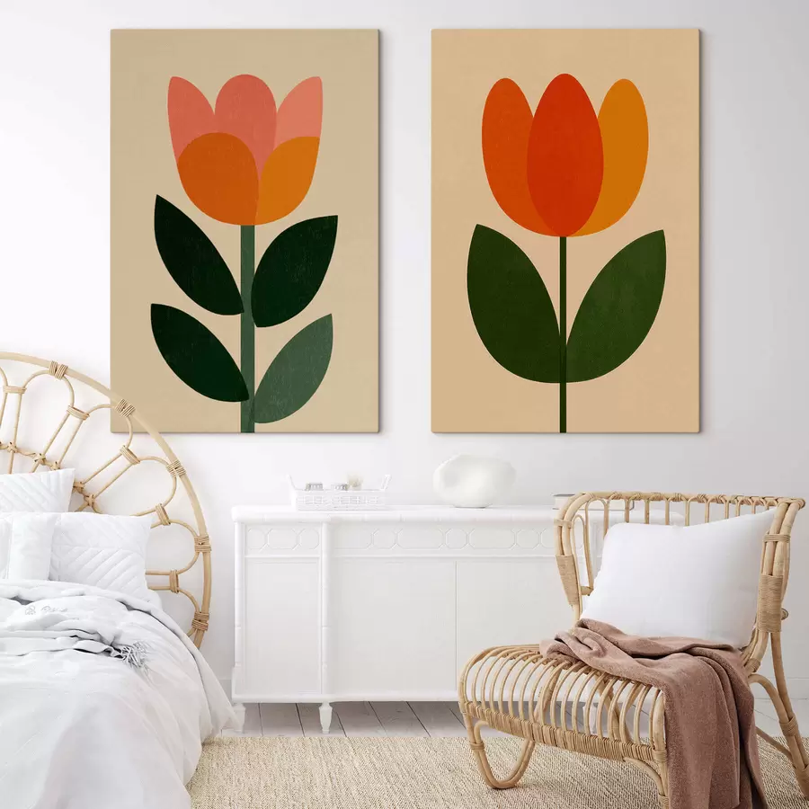 Tableau Tulipes scandinaves m30501