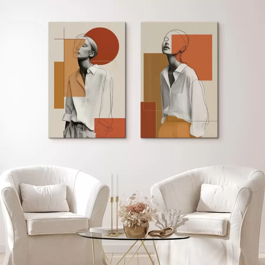 Tableau Portrait minimaliste m30507