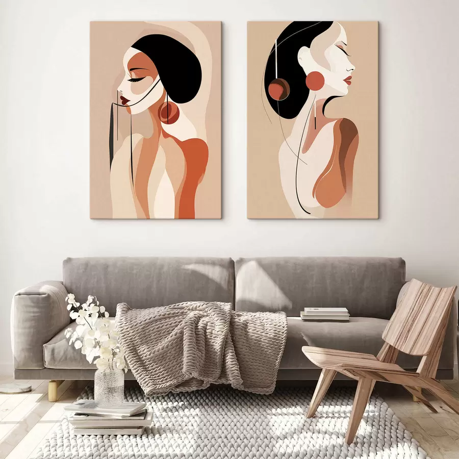 Tableau Des silhouettes élégantes m30509