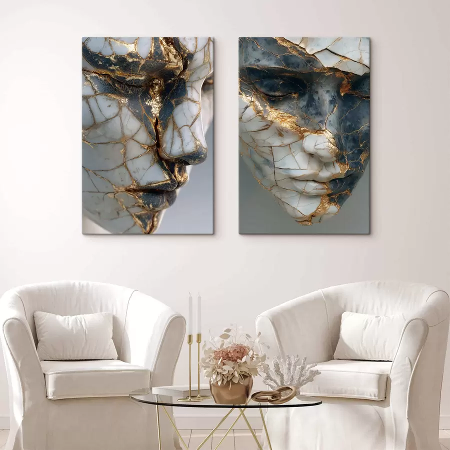 Papier peint Faces de fracture du marbre m30510
