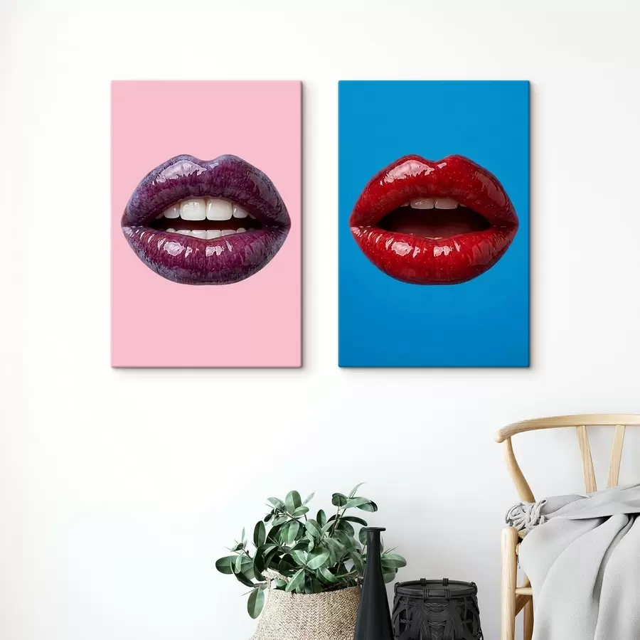 Papier peint Lèvres aux couleurs vives m30514