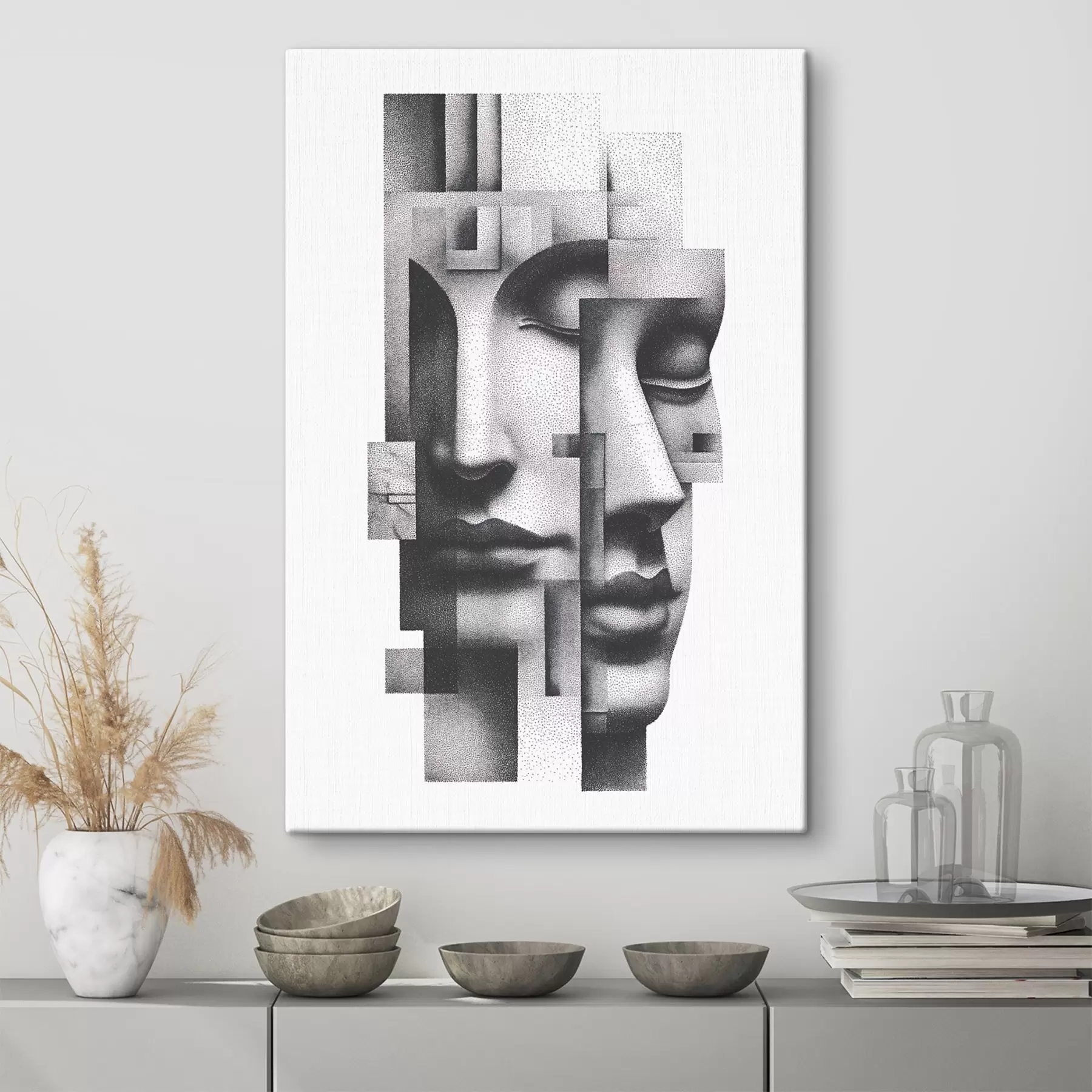 Tableau Portraits abstraits graphiques s49241