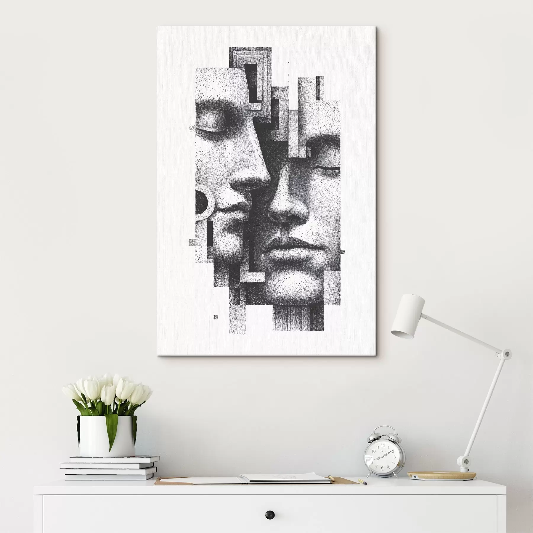 Tableau Portraits abstraits graphiques s49242