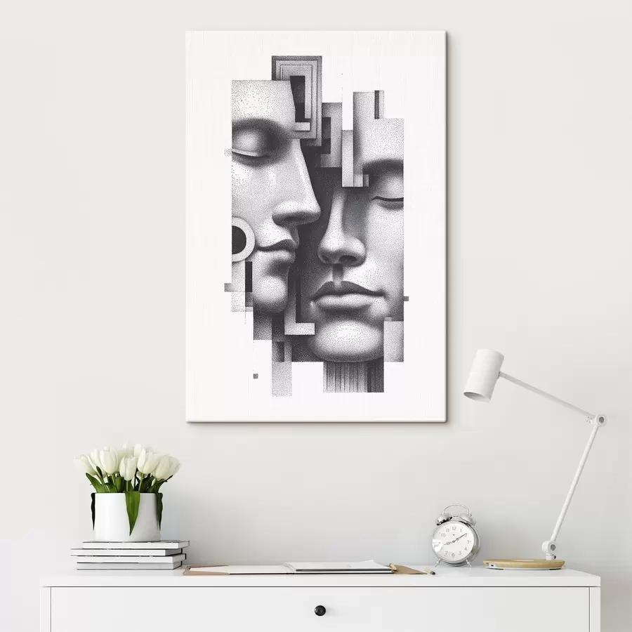 Tableau Portraits abstraits graphiques s49242