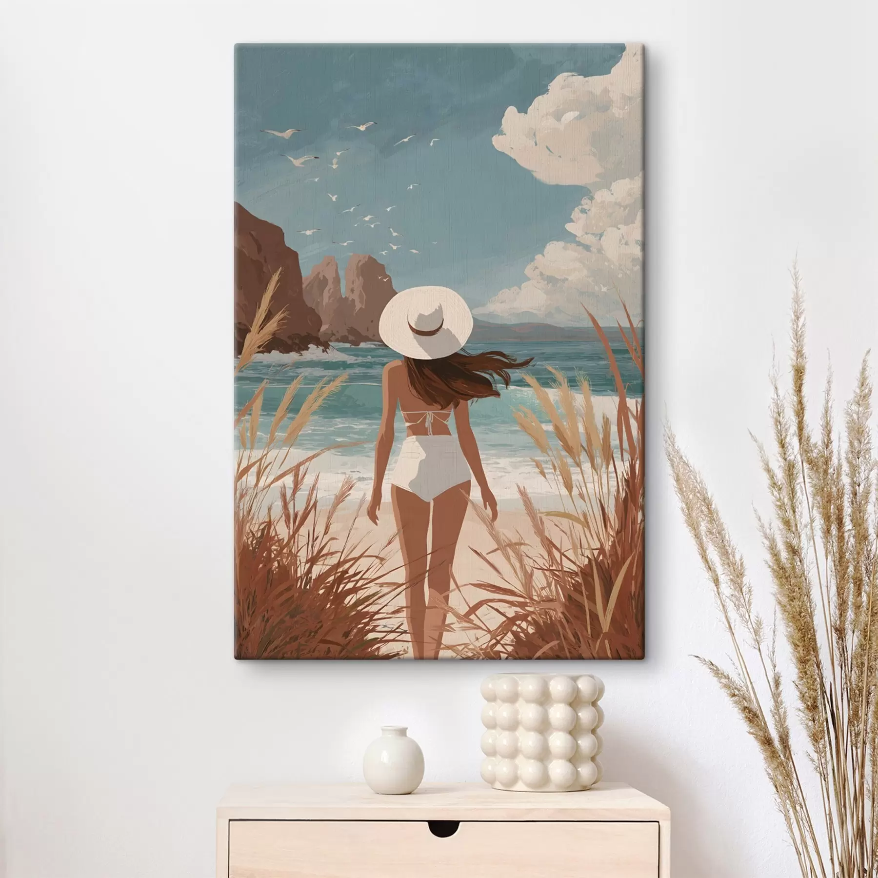 Tableau La jeune fille au bord de la mer s49253