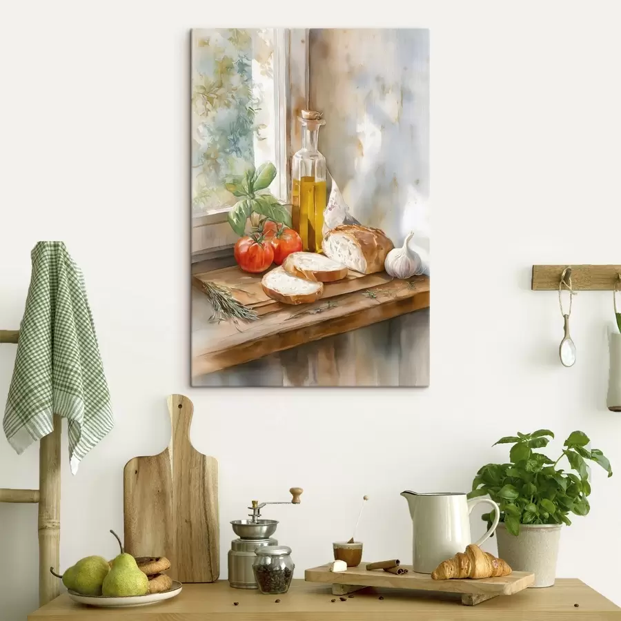 Tableau Nature morte italienne à l'aquarelle s49255